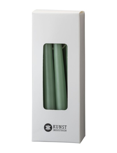 Kunstindustrien Small Colored Candle - Giftbox W. 12 Pcs - Green - ONE SIZE Kunstindustrien Small Colored Candle - Giftbox W. 12 Pcs - Green - ONE SIZE
