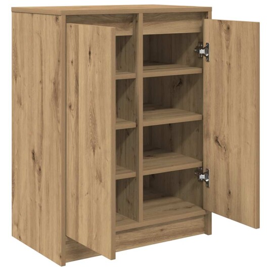 Skohylle artisan eik 57x34x76 cm konstruert tre Skohylle artisan eik 57x34x76 cm konstruert tre