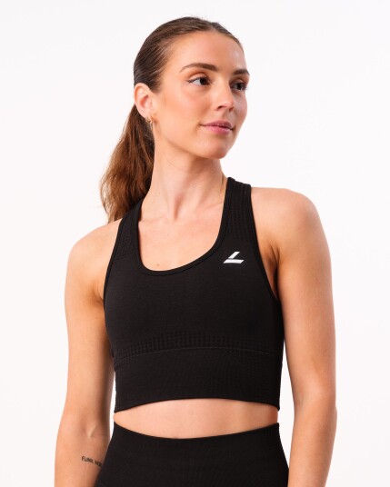 LEVITY Phase Seamless Bra Black Melange S