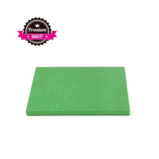 Kake Drum Kvadrat Grønn 20cm Kake Drum Kvadrat Grønn 20cm