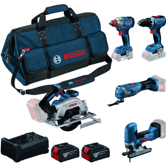 Bosch Verktøysett 18v 5 Deler 2x5ah Veske Bosch Verktøysett 18v 5 Deler 2x5ah Veske