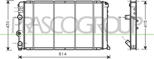 PRASCO DS958R006 Radiator motorkjøling