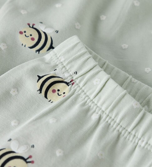Name It Sykkelhorts NbfVandora Pale Aqua/Bee Name It 56 Shorts Grønn