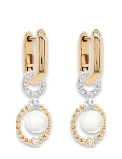 MARMARA STERLING Goldplated Pearl Earrings |Guld |One Size