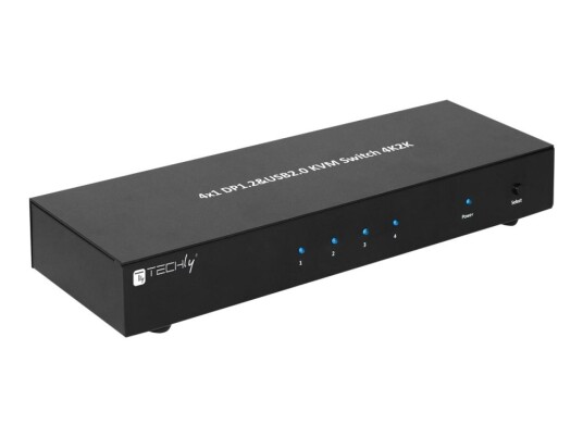 Techly 4 Port Displayport 1.2 Kvm Switch With Hub And Audio - Kvm / Lyd / Usb-Svitsj - 4 X Kvm/Lyd - 1 Lokalbruker - Stasjonær Techly 4 Port Displayport 1.2 Kvm Switch With Hub And Audio - Kvm / Lyd / Usb-Svitsj - 4 X Kvm/Lyd - 1 Lokalbruker - Stasjonær