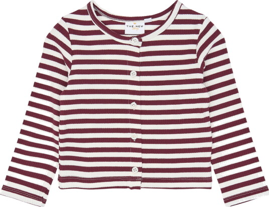 The New Tnstfro L_S Rib Cardigan   Burgundy   92