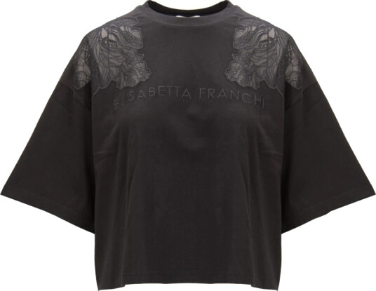 Elisabetta Franchi Dame Topper Svart XS,