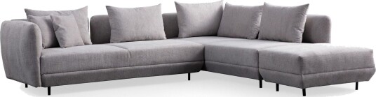 Floransa 4 seters Sofa med Divan   Lysegrå
