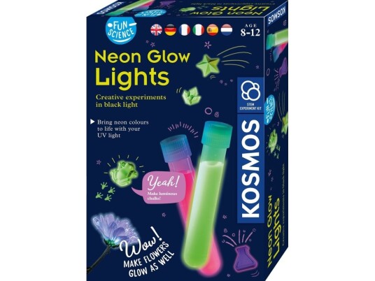 Kosmos Neon Glow Lyseksperimentsett for Barn 8 År + Flerfarget