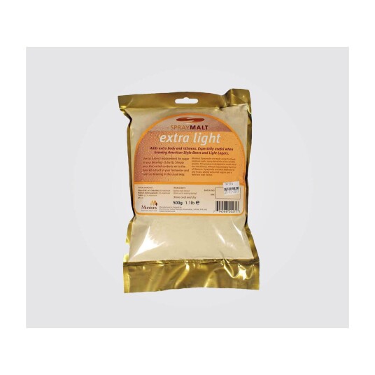 Muntons Spraymalt ekstra lys 500g opp til 8 EBC