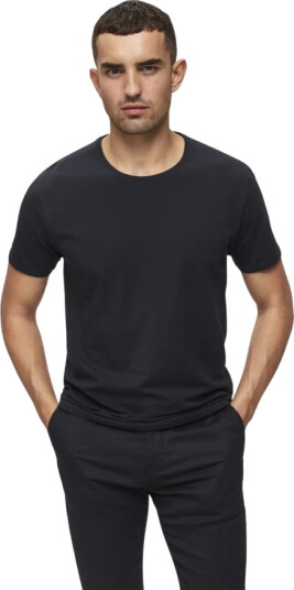 Selected Slhnewpima Ss O-Neck Tee Noos - Black - L