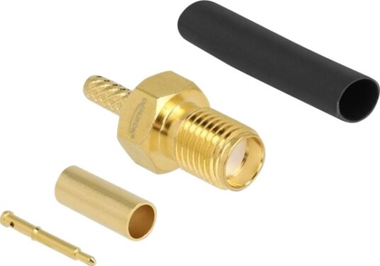 Delock - Antennekontakt - Rp-Sma (Hann) Klemforbindelse - Rg-174/Rg-316