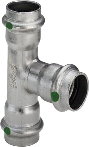 35 x 18 x 35 mm T-stykke Sanpress Inox silver 35x18x35mm