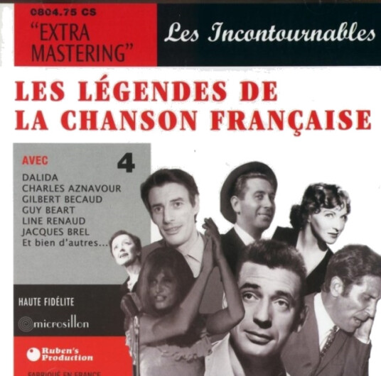 Diverse Artister Les Legendes De La Chanson Francaise Vol. 4 CD