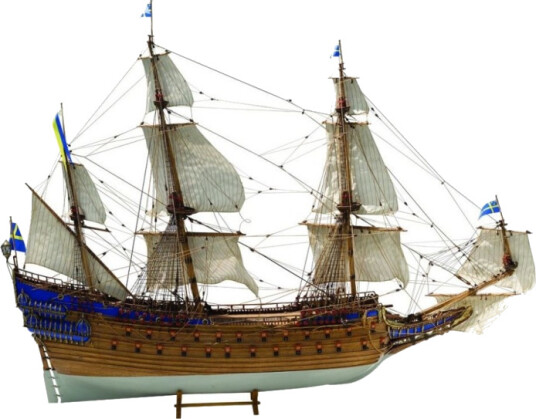 1:75 WASA Skrog av tre