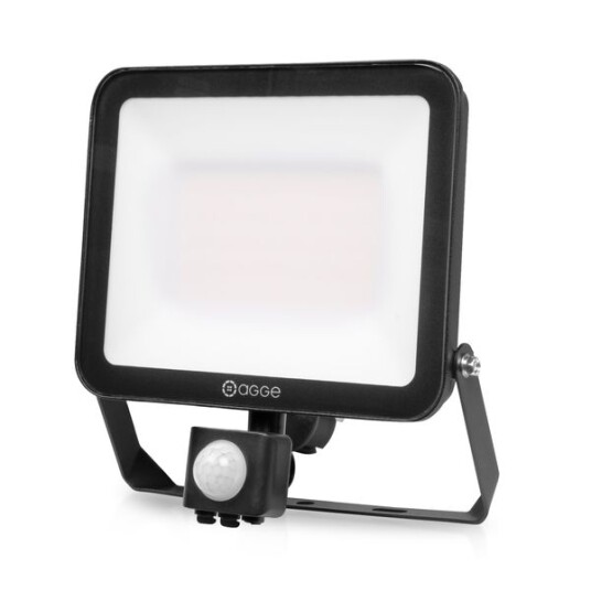 Agge Flomlys 3 in 1 50W 4500 lm 3000 6500K Med Bevegelsessensor
