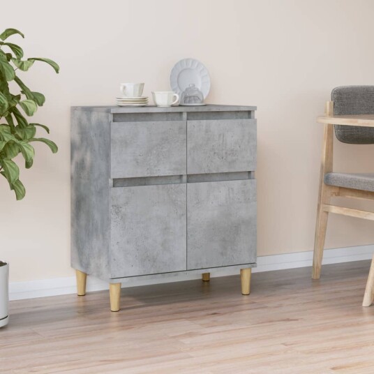 vidaXL Skjenk betonggrå 60x35x70 cm konstruert tre vidaXL Skjenk betonggrå 60x35x70 cm konstruert tre
