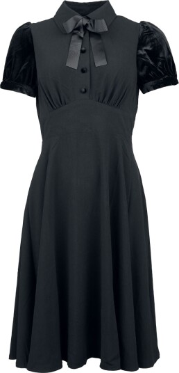Hell Bunny Rockabilly Middellang kjole Andrea Dress XS til M Damer svart