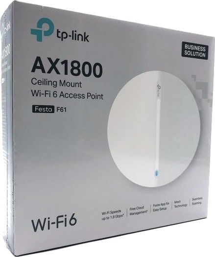 TP-Link Festa F61 V1 WiFi 6 Router 1800 Mbps Hvit TP-Link Festa F61 V1 WiFi 6 Router 1800 Mbps Hvit