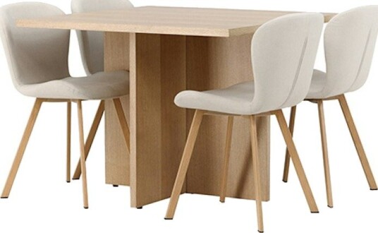 Spisegruppe Venture Home Leo med 4 Lilja Stoler