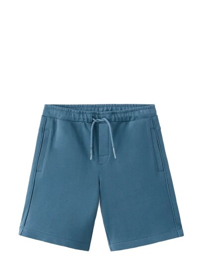 Mango Cotton Shorts With Drawstring   Blue   5 6