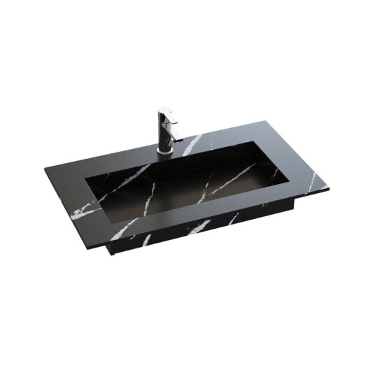 Dansani Inzo Angular Silestone B60-165xh1,20xd45,50cm Eternal Marquina 80cm