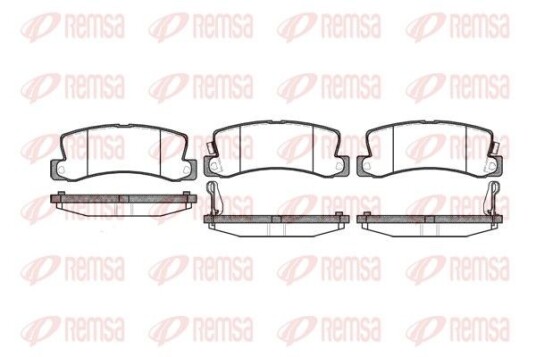Bremseklosser REMSA 0214.22 Bremseklosser REMSA 0214.22