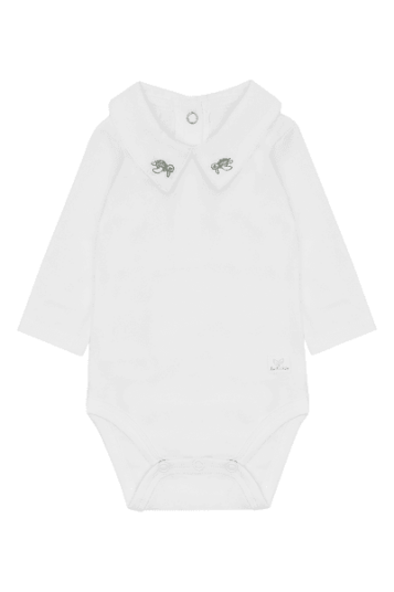Hust & Claire Bam Skilpadde body med krage til baby   iceberg   62