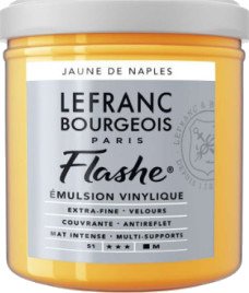 LB Fine Arts Flashe Acrylic 125 ml Napoli Yellow Shade 191