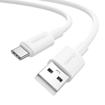 Usams U90 SJ761 1m USB A til Type C kabel   3A/18W   Hvit