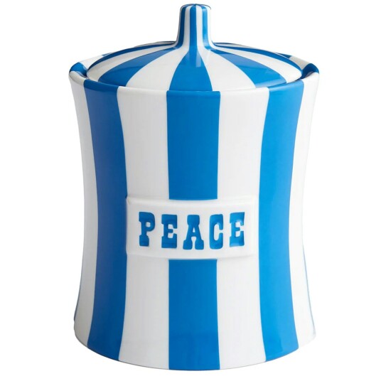Jonathan Adler Vice Canister Peace Blue Jonathan Adler Vice Canister Peace Blue
