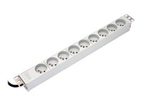 ASSMANN - Strømfordelerenhet (kan monteres i rack) - inngang: power CEE 7/7 - utgangskontakter: 9 (9 x Type E) - 1U - 19 - 1.8 m kabel ASSMANN - Strømfordelerenhet (kan monteres i rack) - inngang: power CEE 7/7 - utgangskontakter: 9 (9 x Type E) - 1U - 19 - 1.8 m kabel