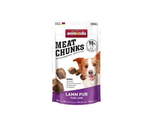 Animonda Meat Chunks Lamb Godbid Til Hund 60G Animonda Meat Chunks Lamb Godbid Til Hund 60G