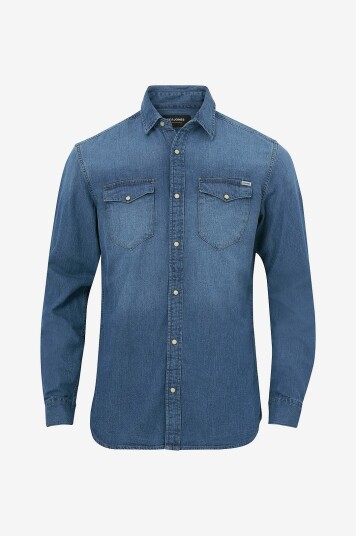Jack & Jones - Denimskjorte jjeSheridan Shirt - Blå