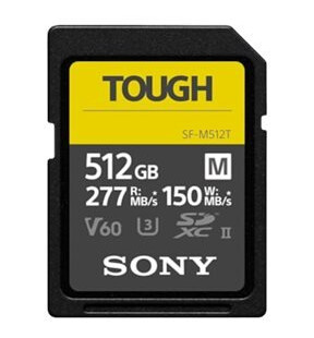 Sony Sf-M Series Tough Sf-M512t - Flashminnekort - 512 Gb - Video Class V60 / Uhs-Ii U3 / Class10 - Sdxc Uhs-Ii Sony Sf-M Series Tough Sf-M512t - Flashminnekort - 512 Gb - Video Class V60 / Uhs-Ii U3 / Class10 - Sdxc Uhs-Ii