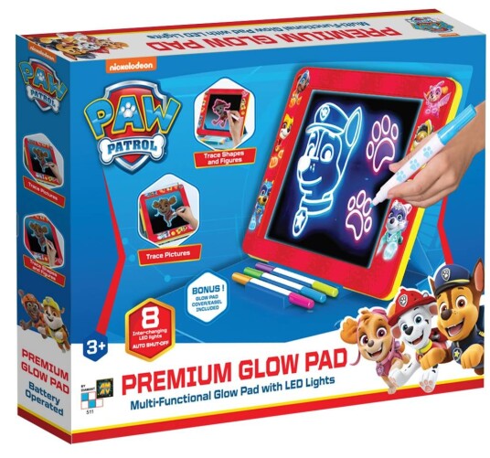 Paw Patrol Drawing Board Premium Glow Pad AM-5119 Paw Patrol Drawing Board Premium Glow Pad AM-5119