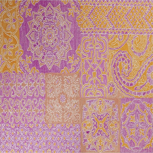 Avanos Ullteppe 200x200 cm - Rosa