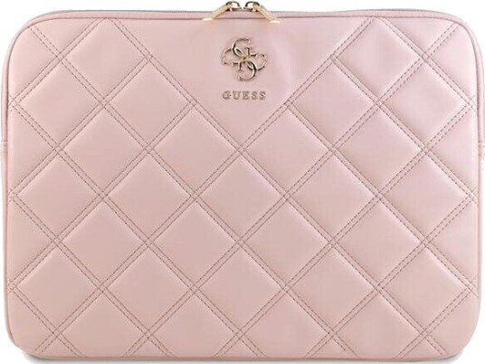 Guess Quilted 4G Sleeve - Etui Na Notebooka 13" / 14" (Różowy)