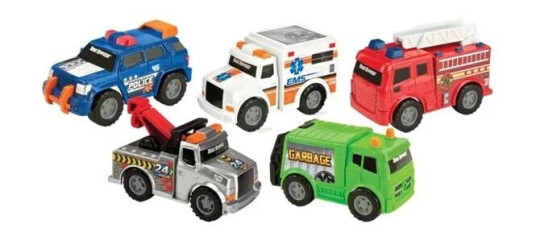 Road Rippers Mini 5pk City Service 10cm Road Rippers Mini 5pk City Service 10cm