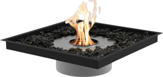 Ecosmart Fire Square 22 - Innbyggingskit (BIO-50-017-black)