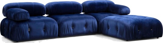 Belgin Boblende Divansofa 3 seter 288 cm Blå Belgin Boblende Divansofa 3 seter 288 cm Blå