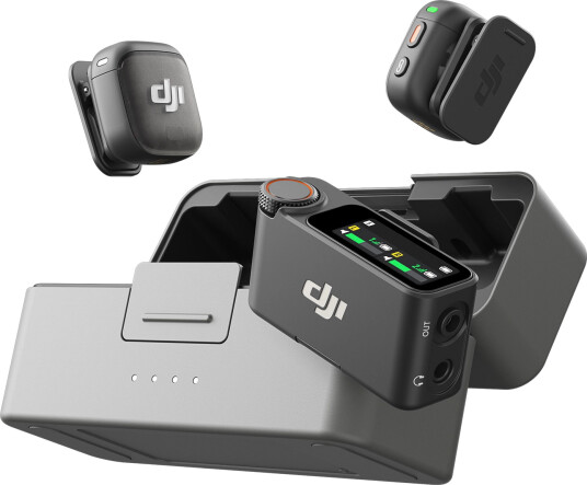 DJI Mic 3 Trådløst Mikrofonsett med Ladeetui (2 TX + 1 RX)