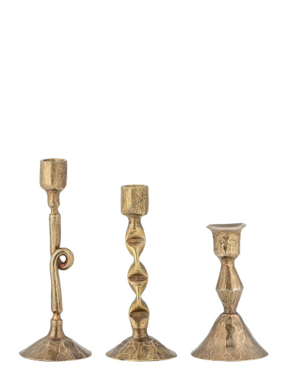 Bloomingville Efsa Lysestake Messing 13 cm Gold