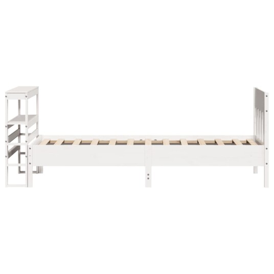 Sengeramme uten madrass hvit 90x200 cm heltre furu 3306274