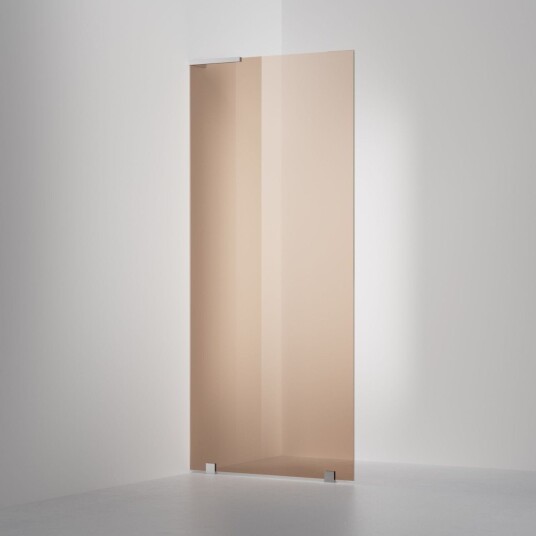 INR Iconic Nordic Rooms Dusjvegg ARC 20 Original Skjermvegg Måltilpasset Krom / Venstre Bronse Glass