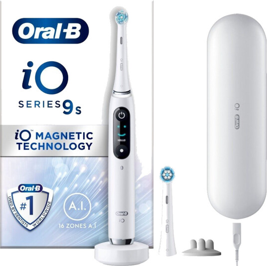 Oral-B iO 9S Elektrisk Tannbørste Alabaster Hvit Oral-B iO 9S Elektrisk Tannbørste Alabaster Hvit