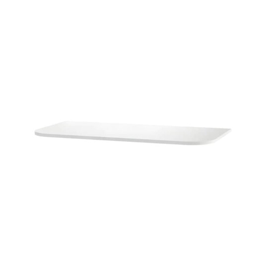 Vikingbad Solid Surface Avrundet Benkeplate D46 Hvit Matt / 90cm
