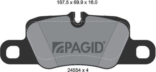 PAGID T2035N Bremseklosser