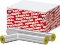 ROCKWOOL Universal rørskål med alutape 25x30 mm.