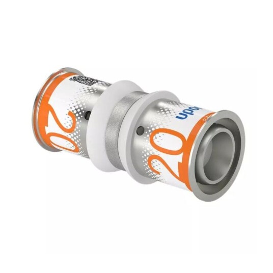Uponor S Press Plus Skjøtekobling 20 mm Rustfritt Stål for Gulvvarme og Radiatorsystemer